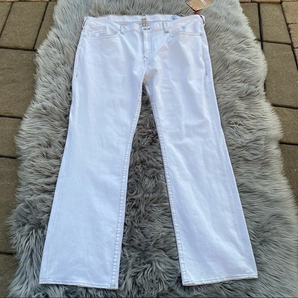 NWT True Religion Straight Jeans Men’s White 46